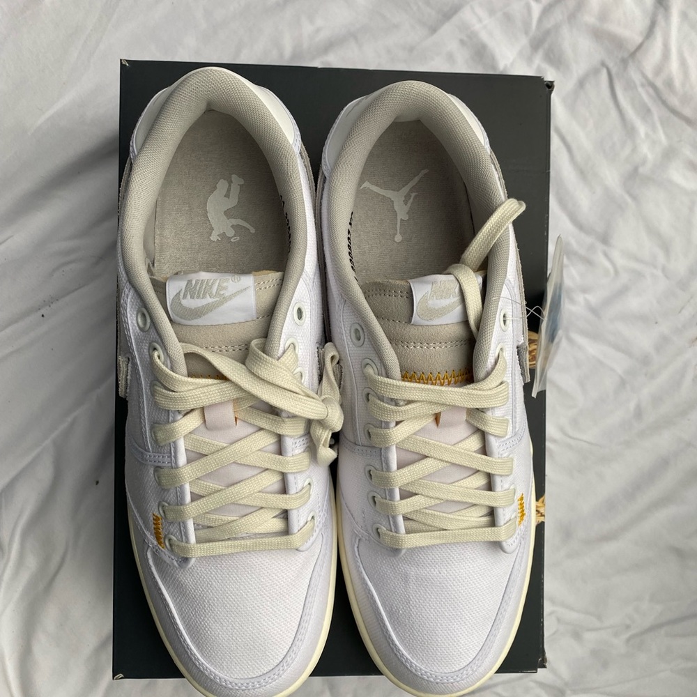BRAND NEW Union x Jordan 1 Low Retro AJKO Low SP White Canvas Mens Size 11 - Picture 10 of 15